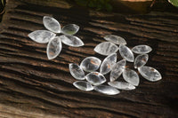 Polished Clear Quartz "Angel Tears" pendant pieces x 20 From Madagascar