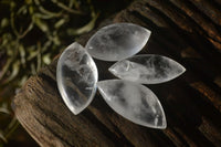 Polished Clear Quartz "Angel Tears" pendant pieces x 20 From Madagascar