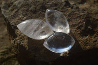 Polished Clear Quartz "Angel Tears" pendant pieces x 20 From Madagascar