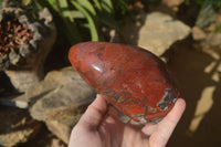 Polished Red Jasper Standing Free Forms x 1 From Madagascar