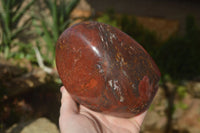 Polished Red Jasper Standing Free Forms x 1 From Madagascar