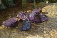 Natural Metallic Purpurite Cobbed Specimens x 6 From Erongo, Namibia