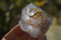 Polished Window Amethyst Crystals x 6 From Ankazobe, Madagascar