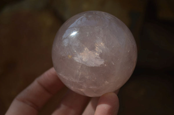 Polished Star Rose Quartz Spheres x 3 From Madagascar