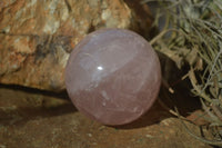 Polished Star Rose Quartz Spheres x 3 From Madagascar