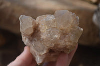 Natural Smokey Quartz Clusters x 2 From Luena, Congo