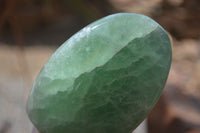 Polished Green Fluorite Standing Free Forms x 2 From Madagascar