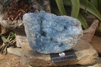 Natural Blue Celestite Geode x 1 From Sakoany, Madagascar