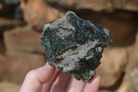 Natural Rare Libethenite On Dolomite Specimens x 3 From Kambove, Congo