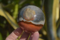 Polished Polychrome Jasper Spheres x 3 From Mahajanga, Madagascar