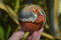 Polished Polychrome Jasper Spheres x 3 From Mahajanga, Madagascar