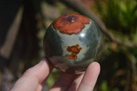 Polished Polychrome Jasper Spheres x 3 From Mahajanga, Madagascar