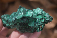 Natural Silky Malachite Specimens x 3 From Congo