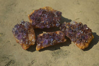 Natural Amethyst Plates x 35 From Kwaggafontein, South Africa