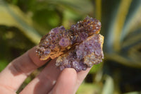 Natural Amethyst Plates x 35 From Kwaggafontein, South Africa