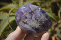 Polished Chevron Amethyst Standing Free Forms x 6 From Madagascar