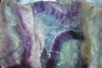 Polished One Side Watermelon Fluorite x 4 From Uis, Namibia