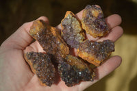 Natural Amethyst Plates x 35 From Kwaggafontein, South Africa