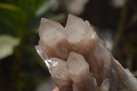 Natural Smokey Quartz Clusters x 3 From Luena, Congo