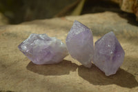 Natural Jacaranda Amethyst Crystals x 35 From Mumbwa, Zambia