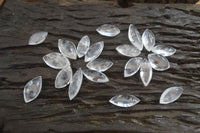 Polished Clear Quartz "Angel Tears" Pendant Pieces x 20 From Madagascar