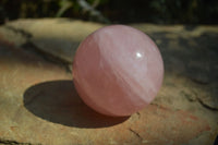 Polished Star Rose Quartz Spheres x 2 From Ambatondrazaka, Madagascar