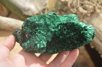 Natural Silky Malachite Specimens x 2 From Kasompe, Congo