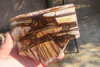 Polished On One Side Nguni Jasper Specimens x 2 From Prieska, South Africa