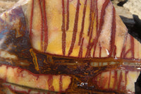 Polished On One Side Nguni Jasper Specimens x 2 From Prieska, South Africa