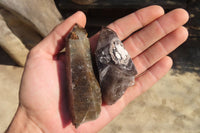 Natural Smokey Quartz Crystals x 12 From Zomba, Malawi