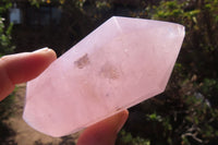 Polished Rose Quartz Points x 6 From Madagascar