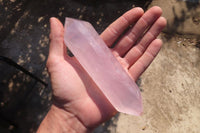 Polished Rose Quartz Points x 6 From Madagascar