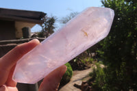 Polished Rose Quartz Points x 6 From Madagascar