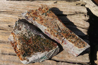 Natural Libethenite Crystals On Dolomite Matrix Specimens x 4 From Congo