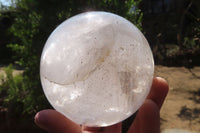 Polished Clear Quartz Sphere x 1 From Madagascar