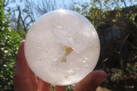 Polished Clear Quartz Sphere x 1 From Madagascar