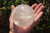 Polished Clear Quartz Sphere x 1 From Madagascar