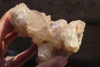 Natural Smokey Quartz Clusters x 3 From Luena, Congo