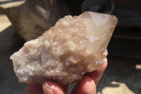 Natural Smokey Quartz Clusters x 3 From Luena, Congo