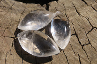 Polished Clear Quartz "Angel Tears" Pendant Pieces x 20 From Madagascar