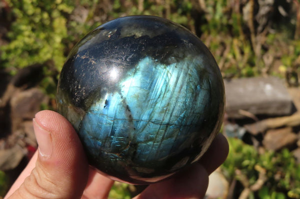 Polished Labradorite Spheres x 3 From Tulear, Madagascar