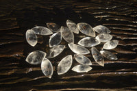 Polished Clear Quartz "Angel Tears" Pendant Pieces x 20 From Madagascar