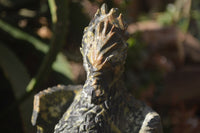 Polished Leopard Stone Welsh Dragon Carving x 1 From Zimbabwe