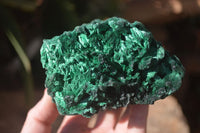 Natural Silky Malachite Specimens x 2 From Kasompe, Congo