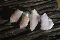 Natural Amethyst Spirit Quartz Single Crystals x 35 From Boekenhouthoek, South Africa