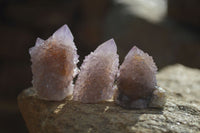 Natural Amethyst Spirit Quartz Single Crystals x 35 From Boekenhouthoek, South Africa