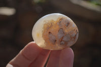 Polished Ocean Flower Agate Galet / Palm Stones x 12 From Antsahalova, Madagascar