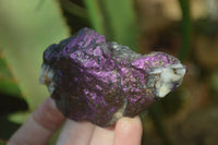 Natural Metallic Purpurite Cobbed Specimens x 12 From Erongo, Namibia