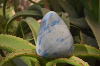 Polished Blue Spinel Quartz Standing Free Forms x 2 From Madagascar