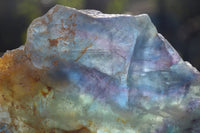 Polished Watermelon Fluorite Slice x 1 From Uis, Namibia